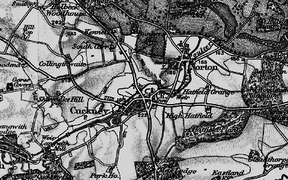 Old map of Cuckney in 1899