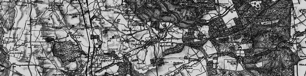 Old map of Cuckney in 1899