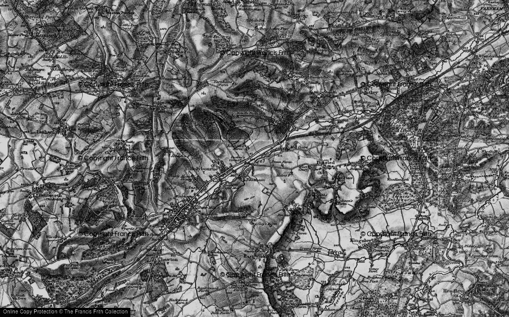 Old Map of Cuckoo's Corner, 1895 in 1895