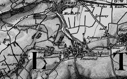 Old map of Cuckoo's Corner in 1898