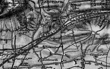 Old map of Cuckoo's Knob in 1898