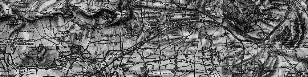 Old map of Cuckoo's Knob in 1898