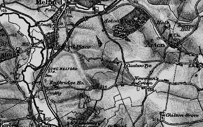 Old map of Cuckoo Tye in 1895