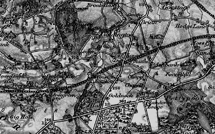 Old map of Cuddington in 1896