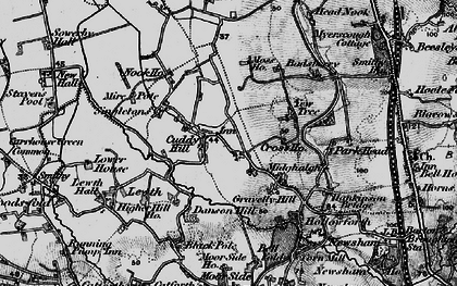 Old map of Bell Fold in 1896