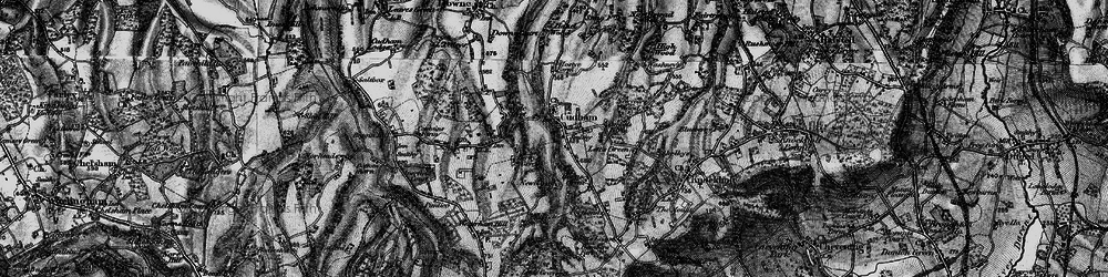 Old map of Cudham in 1895