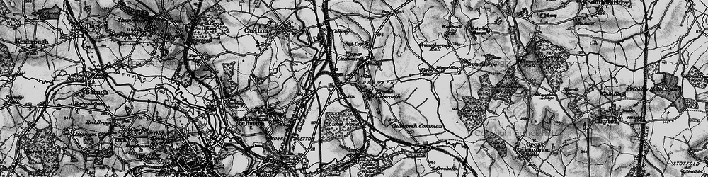 Old map of Cudworth in 1896