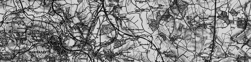Old map of Cudworth Common in 1896