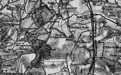 Old map of Cufaude in 1895