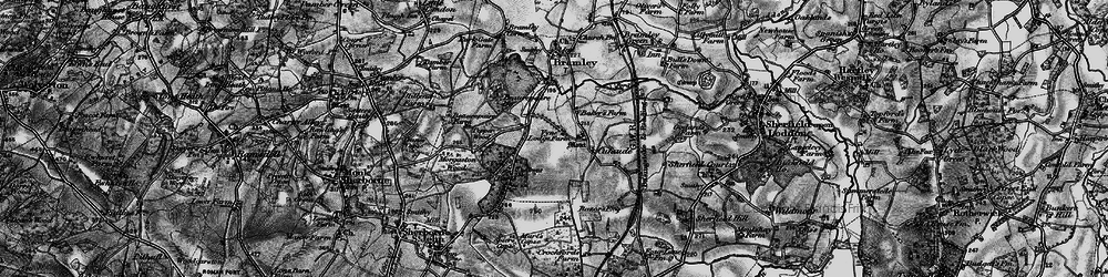 Old map of Cufaude in 1895