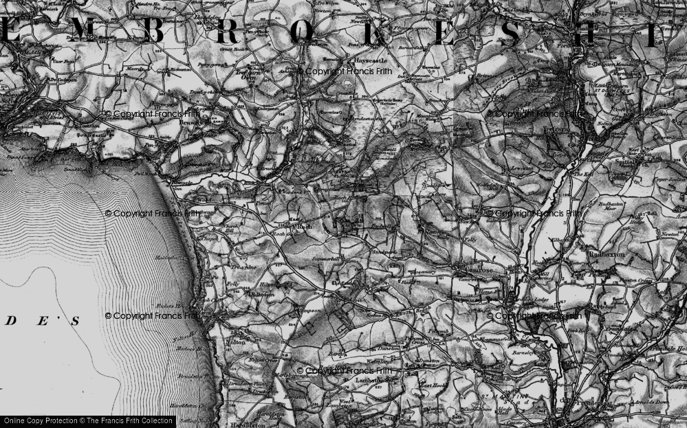 Old Map of Cuffern, 1898 in 1898