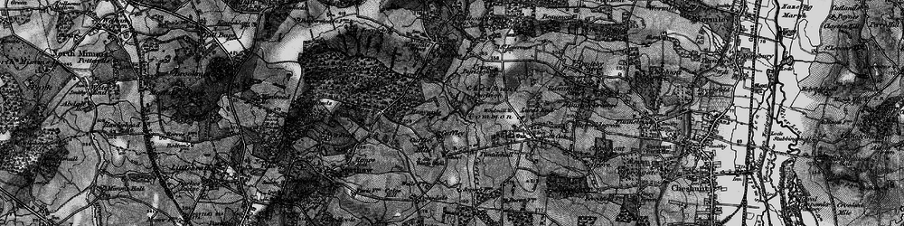 Old map of Cuffley in 1896
