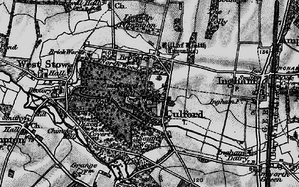 Old map of Culford in 1898