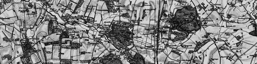 Old map of Culford in 1898