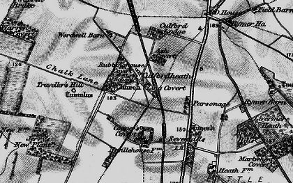 Old map of Ash Covert in 1898