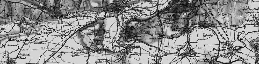 Old map of Culham in 1895