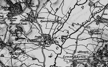 Old map of Culmington in 1899