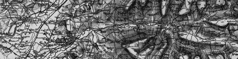 Old map of Culmstock in 1898