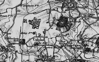 Old map of Culpho in 1896