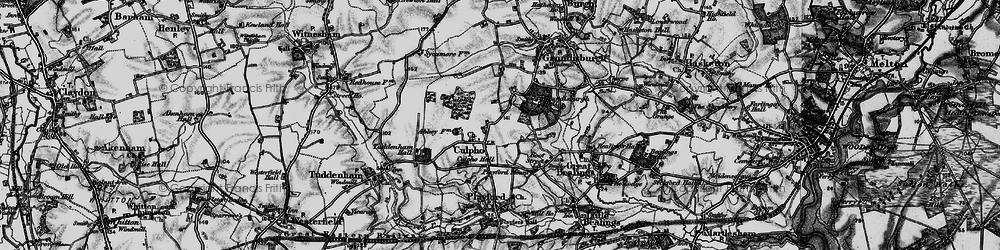 Old map of Culpho in 1896