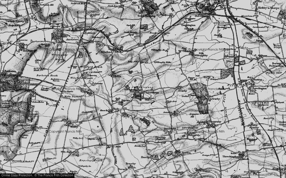 Old Map of Culverthorpe, 1895 in 1895