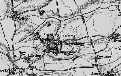 Old map of Culverthorpe in 1895