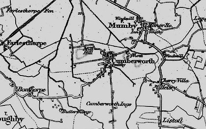 Old map of Cumberworth in 1898