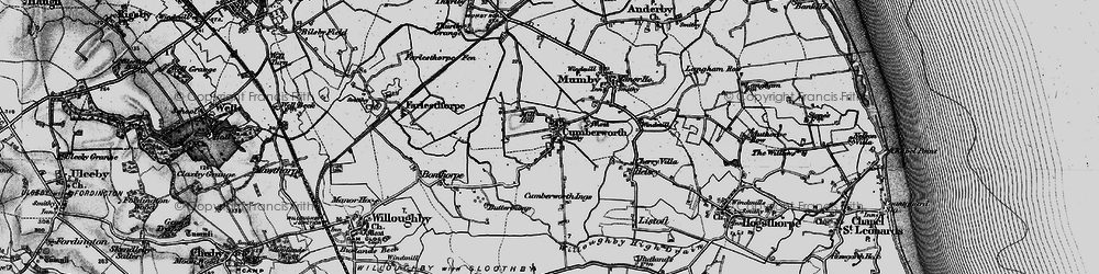 Old map of Cumberworth in 1898