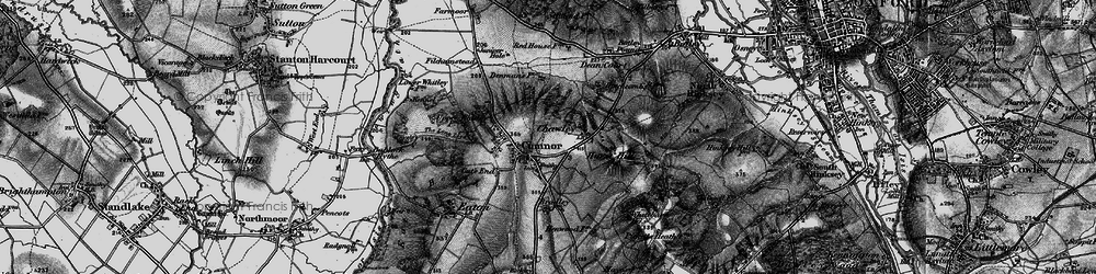 Old map of Cumnor in 1895