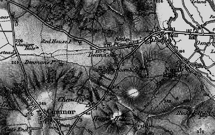 Old map of Cumnor Hill in 1895