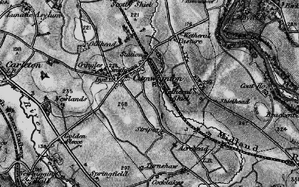 Old map of Cocklakes in 1897