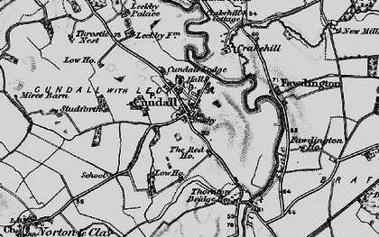 Old map of Cundall in 1898