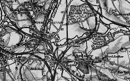 Old map of Cundy Cross in 1896