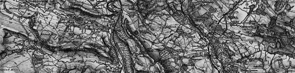 Old map of Wharncliffe Chase in 1896