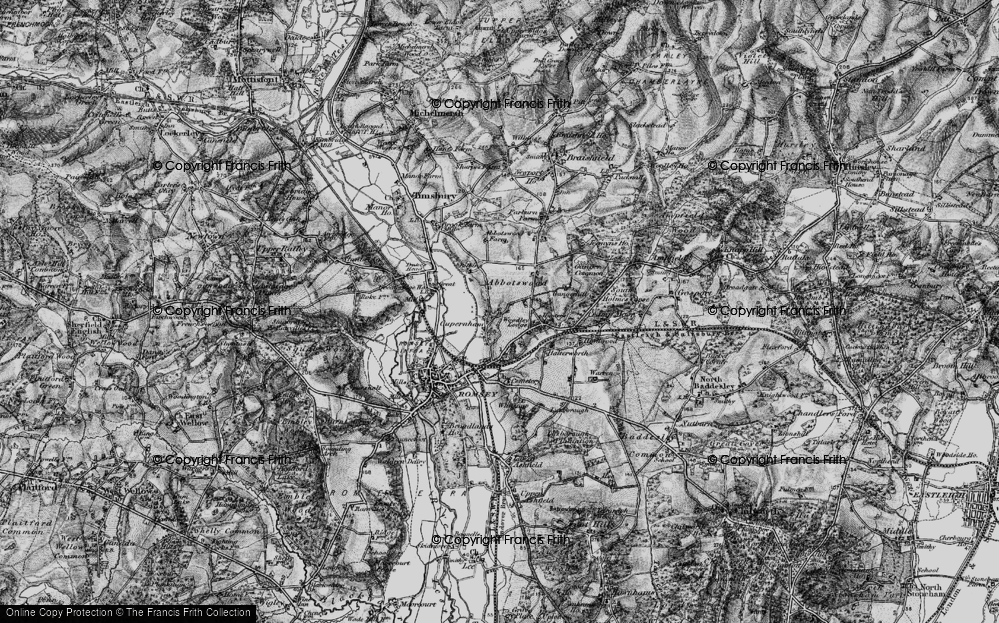 Old Map of Cupernham, 1895 in 1895
