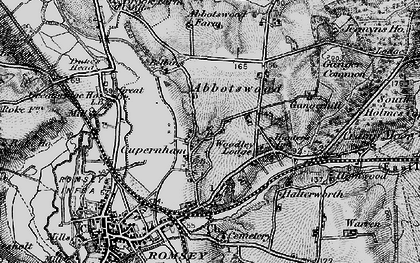Old map of Cupernham in 1895