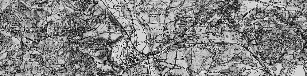 Old map of Cupernham in 1895