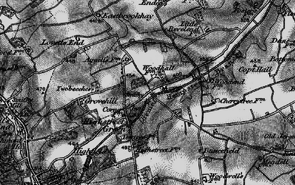 Old map of Cupid Green in 1896