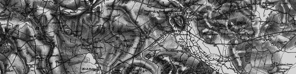 Old map of Curbridge in 1895