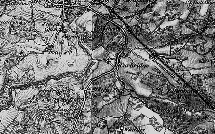 Old map of Curbridge in 1895
