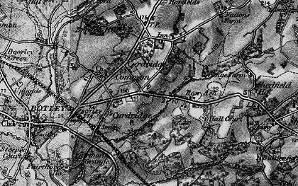 Old map of Curdridge in 1895