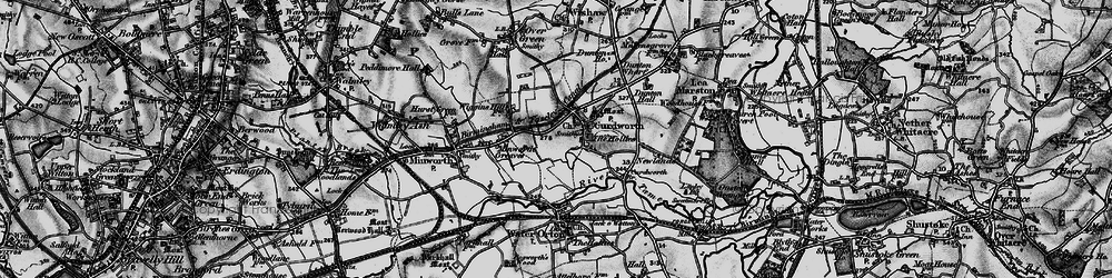 Old map of Curdworth in 1899
