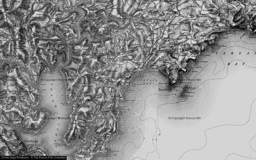 Old Map of Curgurrell, 1895 in 1895