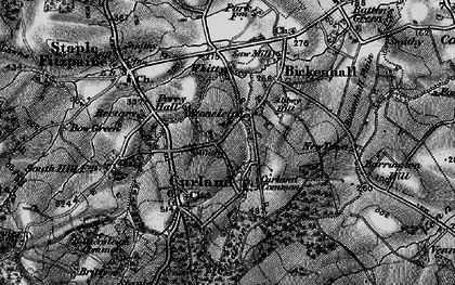 Old map of Curland Common in 1898