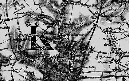 Old map of Kelsale Hall in 1898