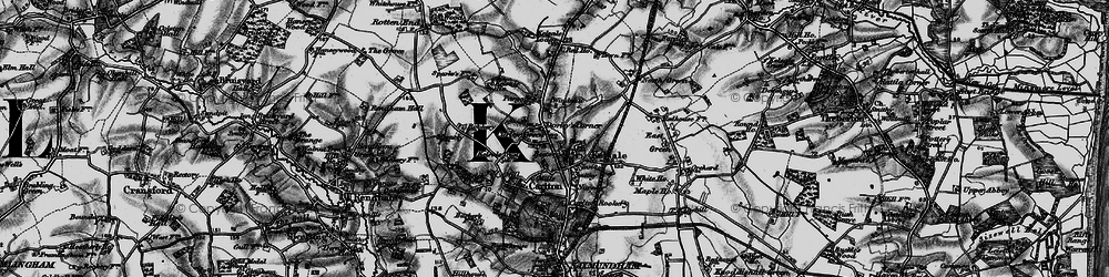 Old map of Kelsale Hall in 1898