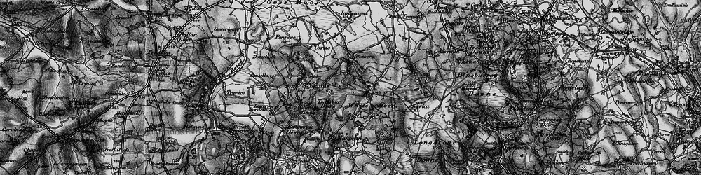 Old map of Currian Vale in 1895