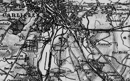 Old map of Currock in 1897