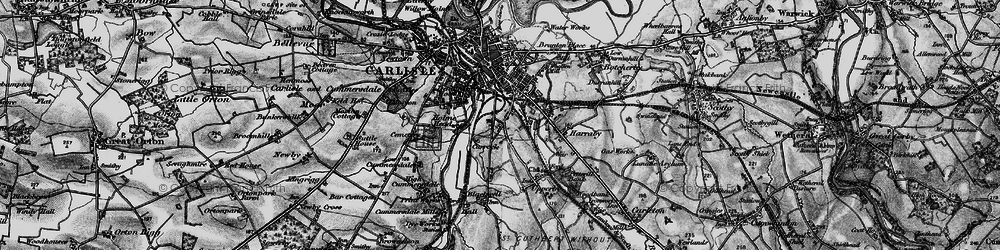 Old map of Currock in 1897