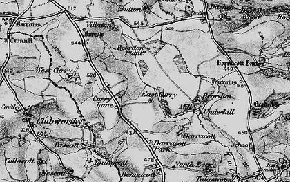 Old map of Curry Lane in 1895